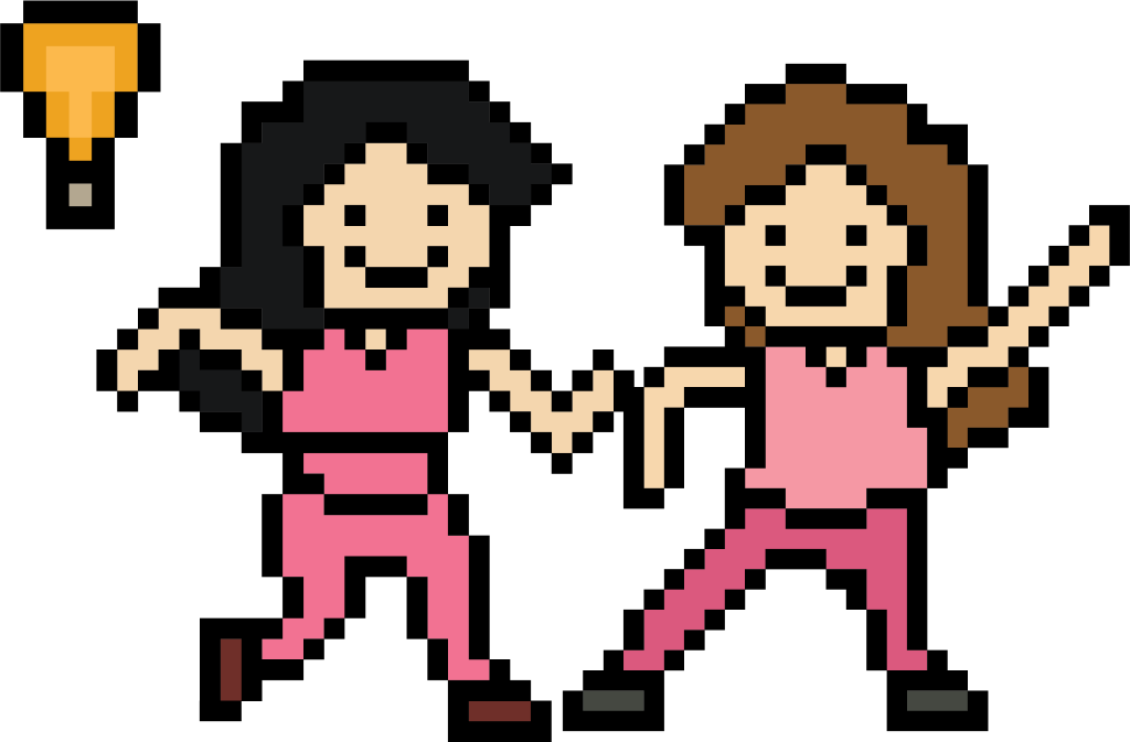 Pixel Girls with Bulb